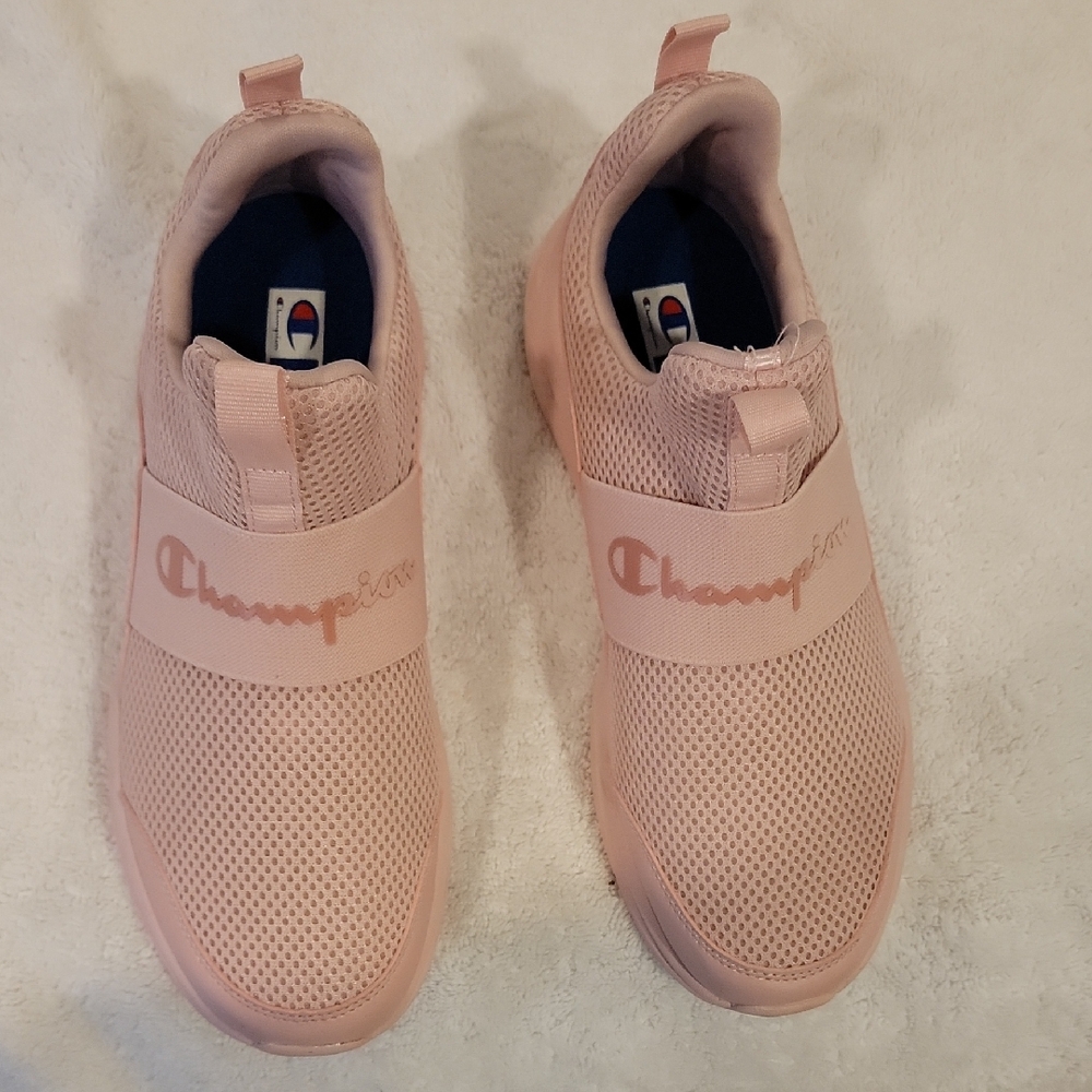 Champion Girls Light Pink Slip-On Sneakers